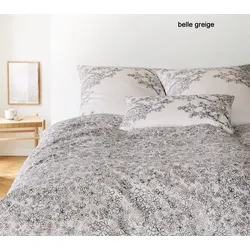 Elegante Bettwäsche Belle - 135x200 cm + 40x80 cm	belle greige