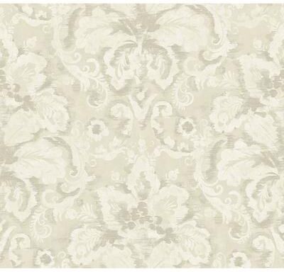 Seabrook Designs Brutus Floral Damask Unpasted Wallpaper
