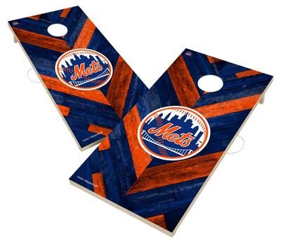 Skip's Garage New York Mets MLB Cornhole Board Set