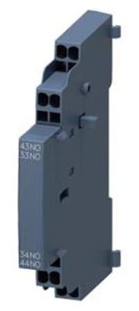 Siemens Hulpcontact 2S S00/S0 Blok met 2 normaal open en 0 normaal gesloten contacten type 3RV2901-2B