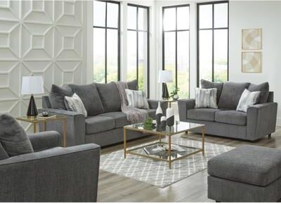 "Signature Design by Ashley Stairatt Gray 4-Piece Upholstery Package - 86"" W x 38"" D x 39"" H"