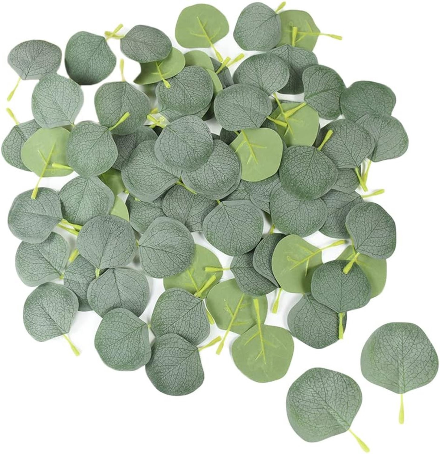 Vemera Eucalyptus bladeren 200 stuks - Groene kunstmatige zijde bladeren voor decoratie