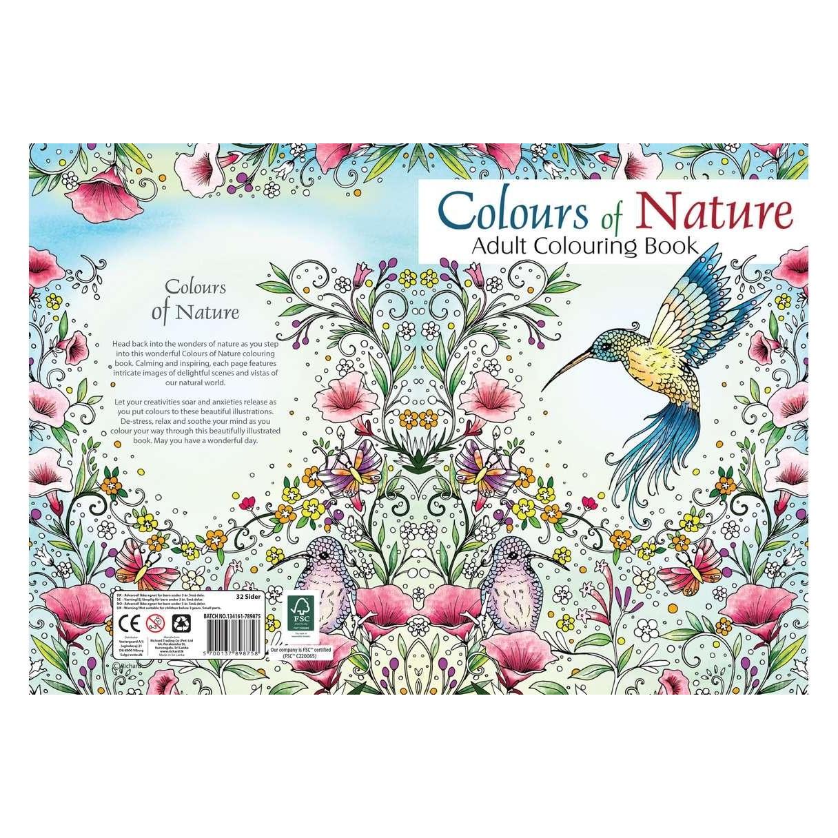 Hobby2you Malebog A4 Colour of Nature 32 sider (789875)