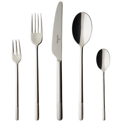 Besteck-Set VILLEROY & BOCH "Tafelbesteck Ella 30er Set silber", silber, Essbesteck-Sets