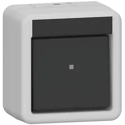 Gira Wippschalter Kreuz WG AP Grau 310730