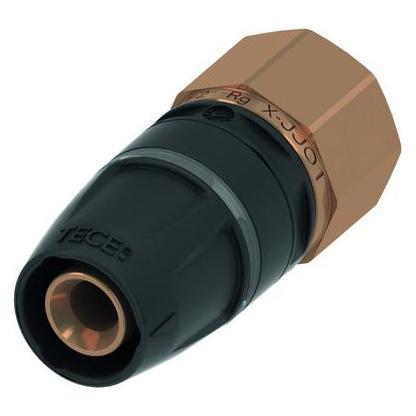 TECE TECElogo Push Übergangsmuffe, Rotguss/Siliziumbronze (8713007)