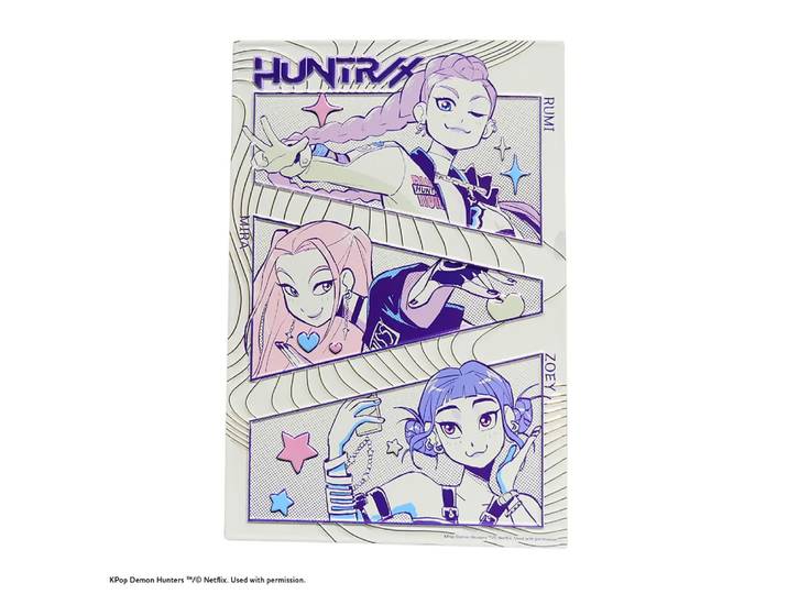 Poster en aluminium embossé - Rumi Mira Zoey - KPop Demon Hunters