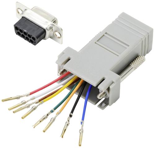 TRU COMPONENTS D-SUB Adapter D-SUB-Buchse 9pol. - RJ45-Buchse 1St.