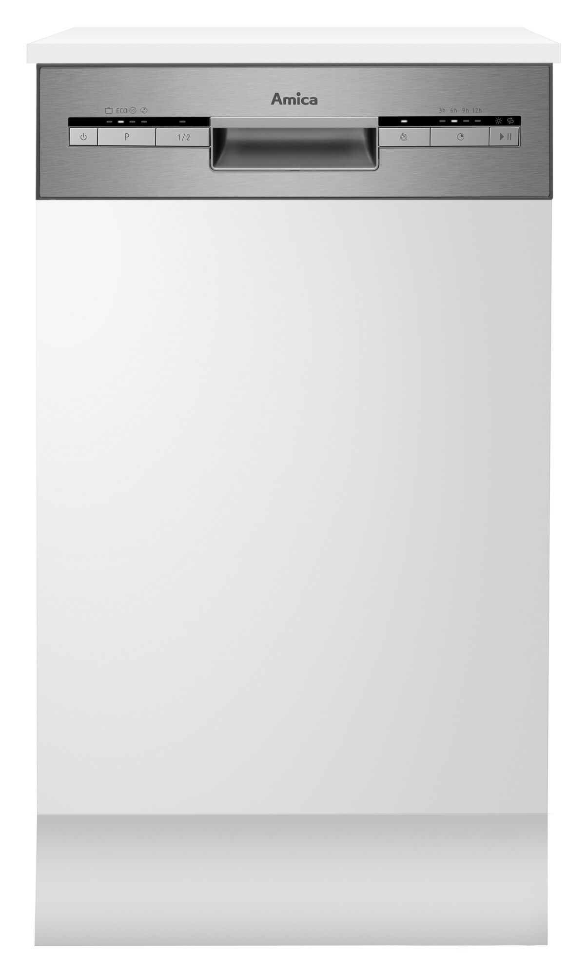 Amica EGSP569900E 45 cm Geschirrspüler Teilintegriert Leise 9 Maßgedecke aquaStop Funktion EGSP 569 900 E