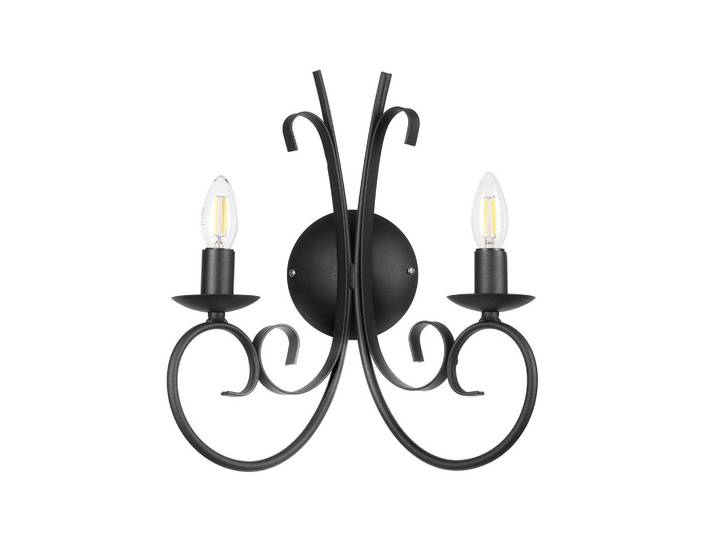Wandleuchte Pompei Schwarz max. 6 Watt Wandlampe
