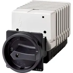 Eaton 908141 Sonderschalter, T5, 100 A, Zwischenbau, 8 Baueinheit(en), HALT-Funktion, mit schwarzem Drehgriff und Sperrkranz T5-8-SOND*/V/SVB-SW