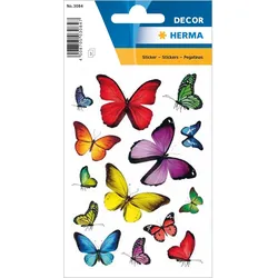 Herma Sticker DECOR Tiere Schmetterlingsvielfalt 3 Bl