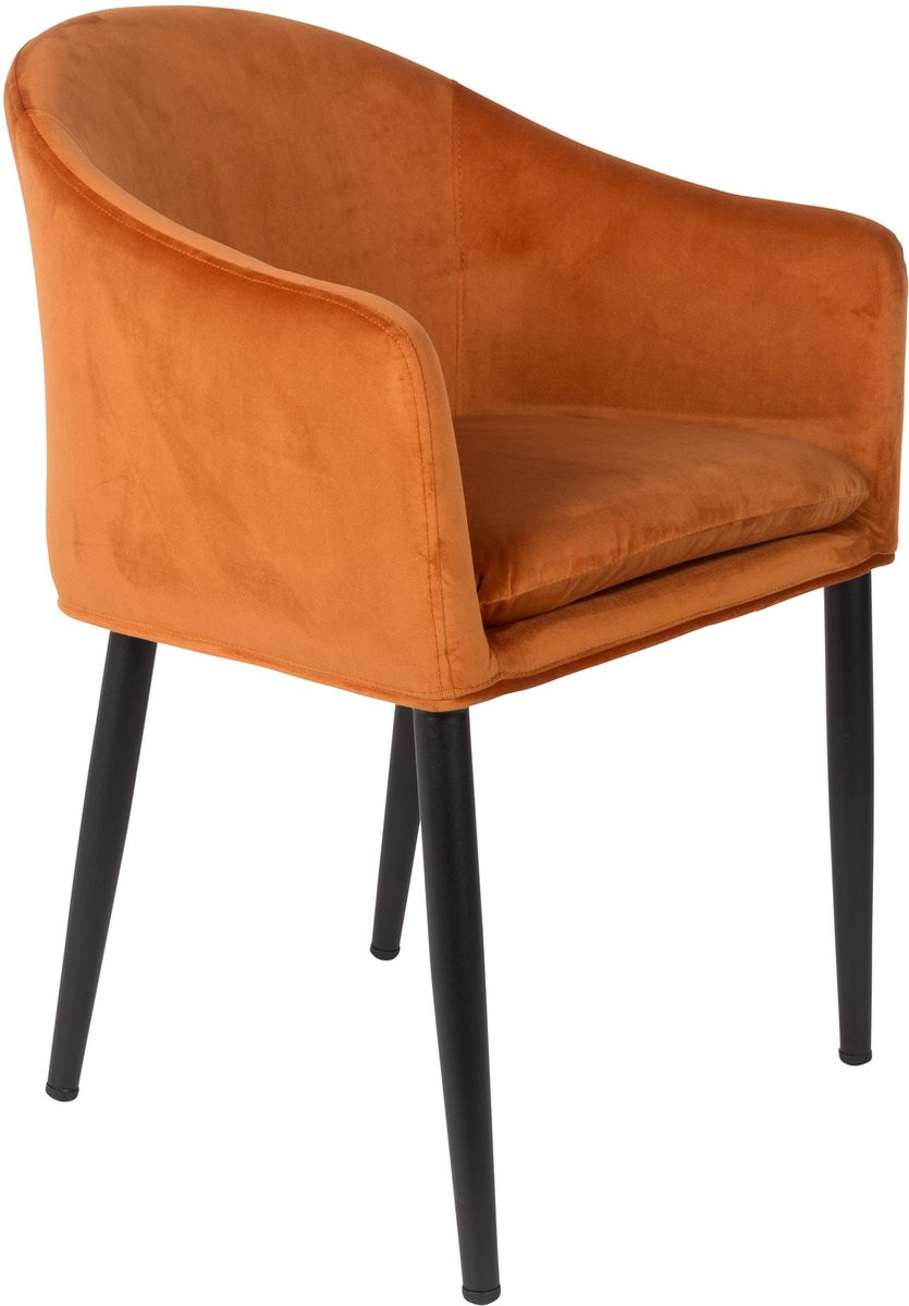 Housecraft Living Catelyn Eetkamerstoel met Armleuningen Oranje