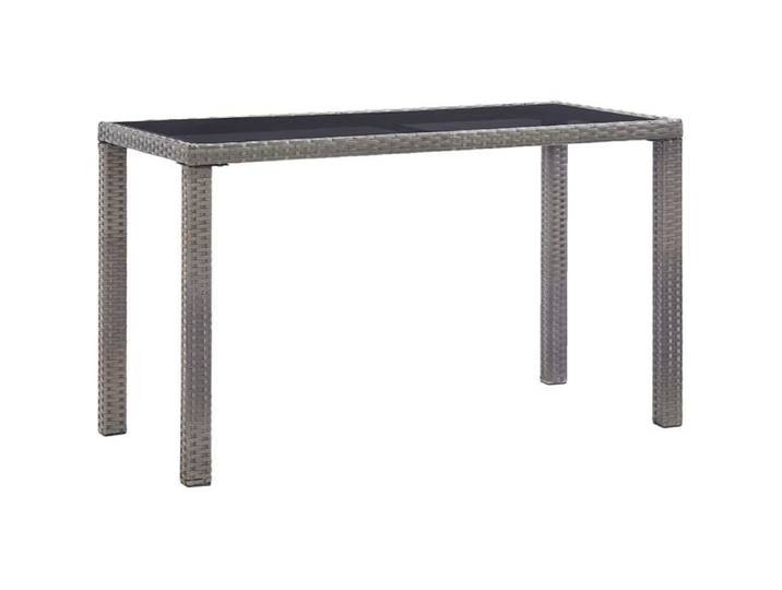 Table à Dîner de Jardin Table de Salle à Manger Table d'Extérieur Table de Jardin Anthracite 123x60x74 cm Résine tressée A257