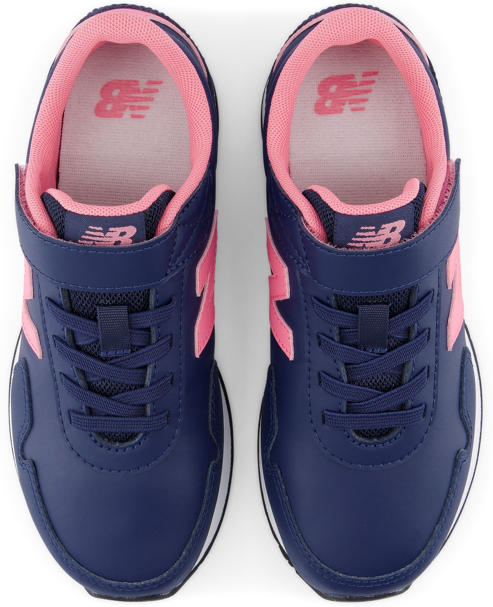 Sneaker NEW BALANCE "323", Mädchen, Gr. 28, blau (nb navy, signal pink), Synthetik, Textil, Schuhe Sneaker