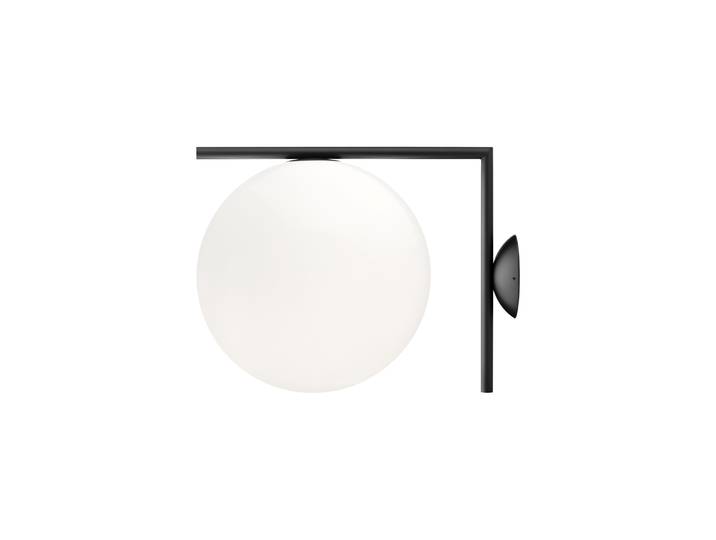 Flos - Applique IC - Noir - Acier verni - Designer Michael Anastassiades