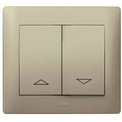 Legrand 771414 Wippe mit aufgedruckten Pfeilsymbolen titanium