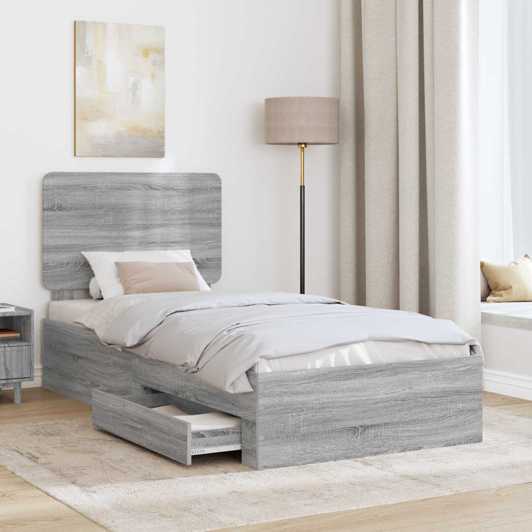 Latitude Run Bed Frame Grey Sonoma 100 x 200cm