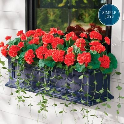 Geranium Window Box Fillers - Red - Grandin Road