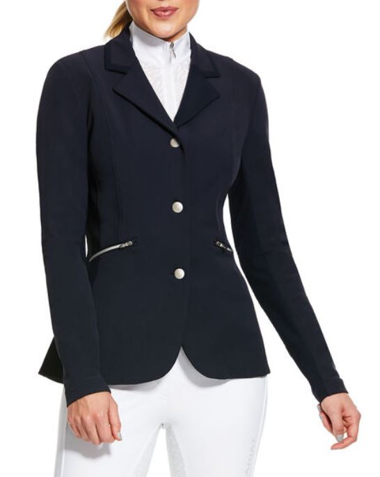 ARIAT Damen Jacket Turnier Show Coat Galatea Navy Blau FS20, Größe:36