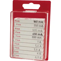 SORTIMENT MTR. - Feinsicherungs-Sortiment. 5x20mm, mittelträge