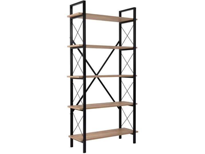 Bücherregal Ely eiche Holzwerkstoff B 90 H 180 cm - Bücherregal