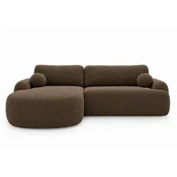 ECKSOFA Aurio Dunkelbraun Links