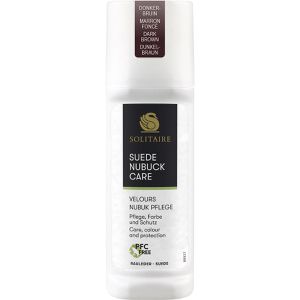 Solitaire Schuhcreme Suede & NubukCare dunkelbraun, für Rauleder, Textilien & Tex-Membranen, 75ml
