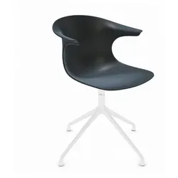 2er-Set Infiniti Stuhl Loop Kunststoff Schwarz