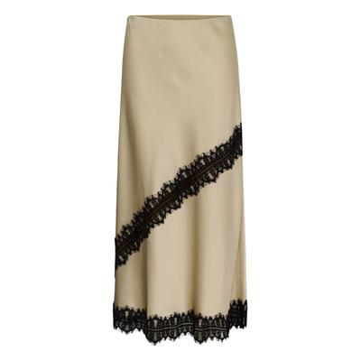Midirock CULTURE "Damen Rock CUlai", Damen, Gr. S, beige (dune), Obermaterial: 100% Polyester PES., Röcke