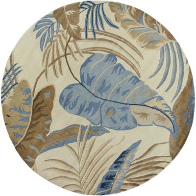 Domani Camila Ivory/Blue Tropics Hand-tufted Wool Area Rug