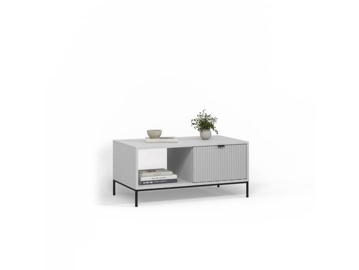 COUCHTISCH Aterno Grau mit einer Schublade