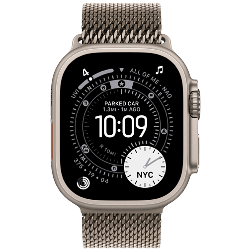 Apple Watch Ultra 3 49mm Titanium (Titanium Milanese Armband S)