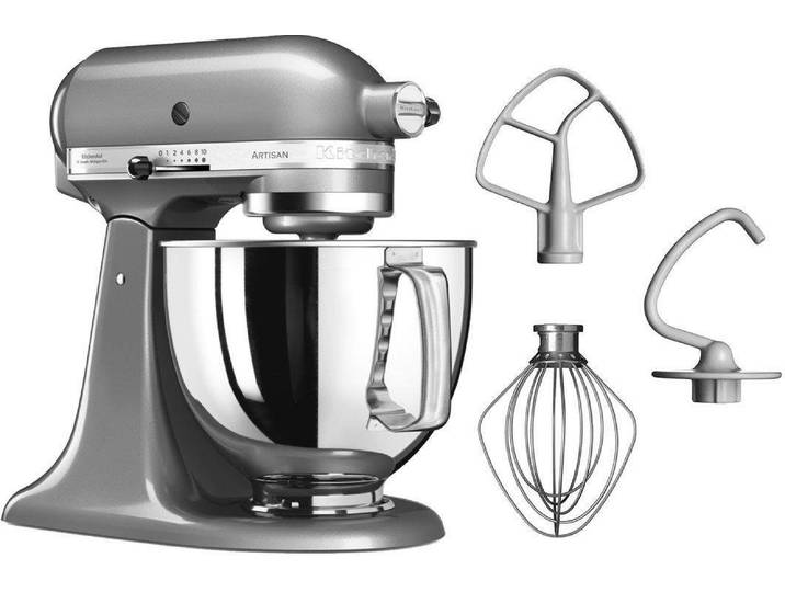 KITCHENAID Küchenmaschine 5KSM125EER , silber (kontur, silber), B:24cm H:36cm T:37cm, Küchenmaschinen, Küchenmaschine