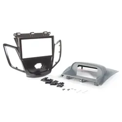  Radioblende FORD Fiesta ab 2008 2DIN piano black Display grau 