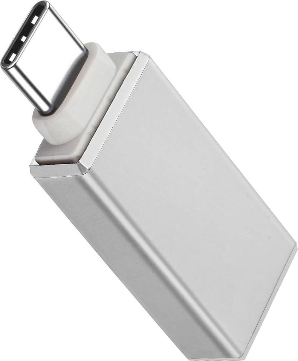 Avizar Universele USB-naar-USB-C 3.0 Adapter - Zilver