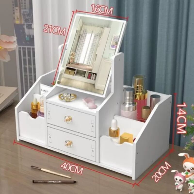 INF Miroir de maquillage avec rangement model 1