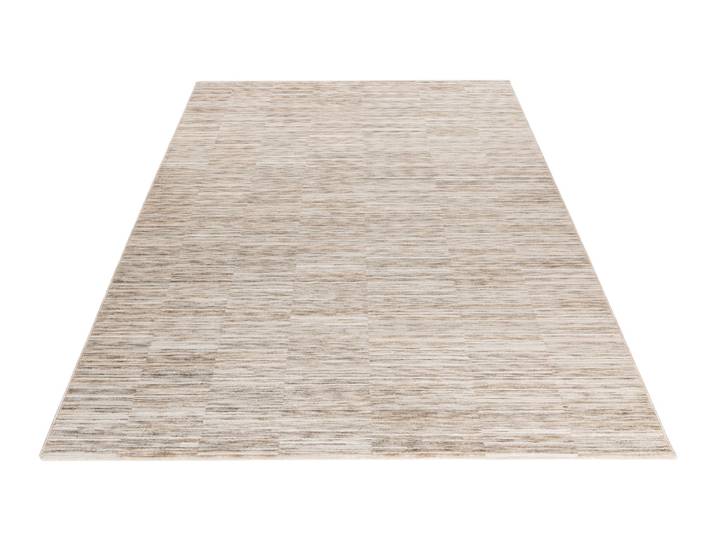Teppich OBSESSION My Everest 425 , beige (cream), B:140cm H:7mm L:200cm, Polyester, Teppiche, Teppich, abstrakt gemustert, mit Fransen, Vintagedesign, auch als Läufer