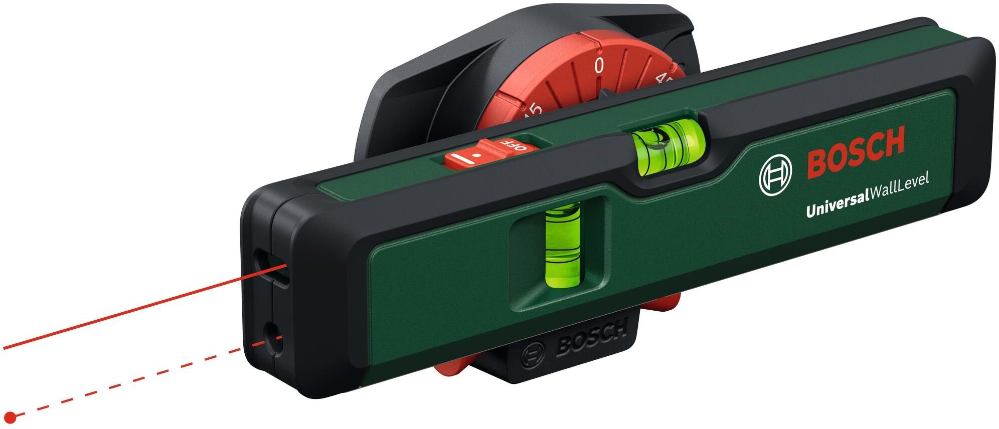 Laserwasserwaage BOSCH "UniversalWallLevel", grün (bunt), Wasserwaagen, Laserwasserwaage bunt Einheitsgröße
