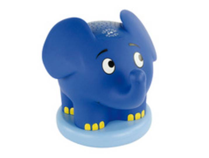 Veilleuse musicale à projection d'étoiles 'éléphant'