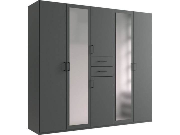 freiraum Drehtürenschrank Dillingen in GRAPHIT - 225x208x58cm (BxHxT)