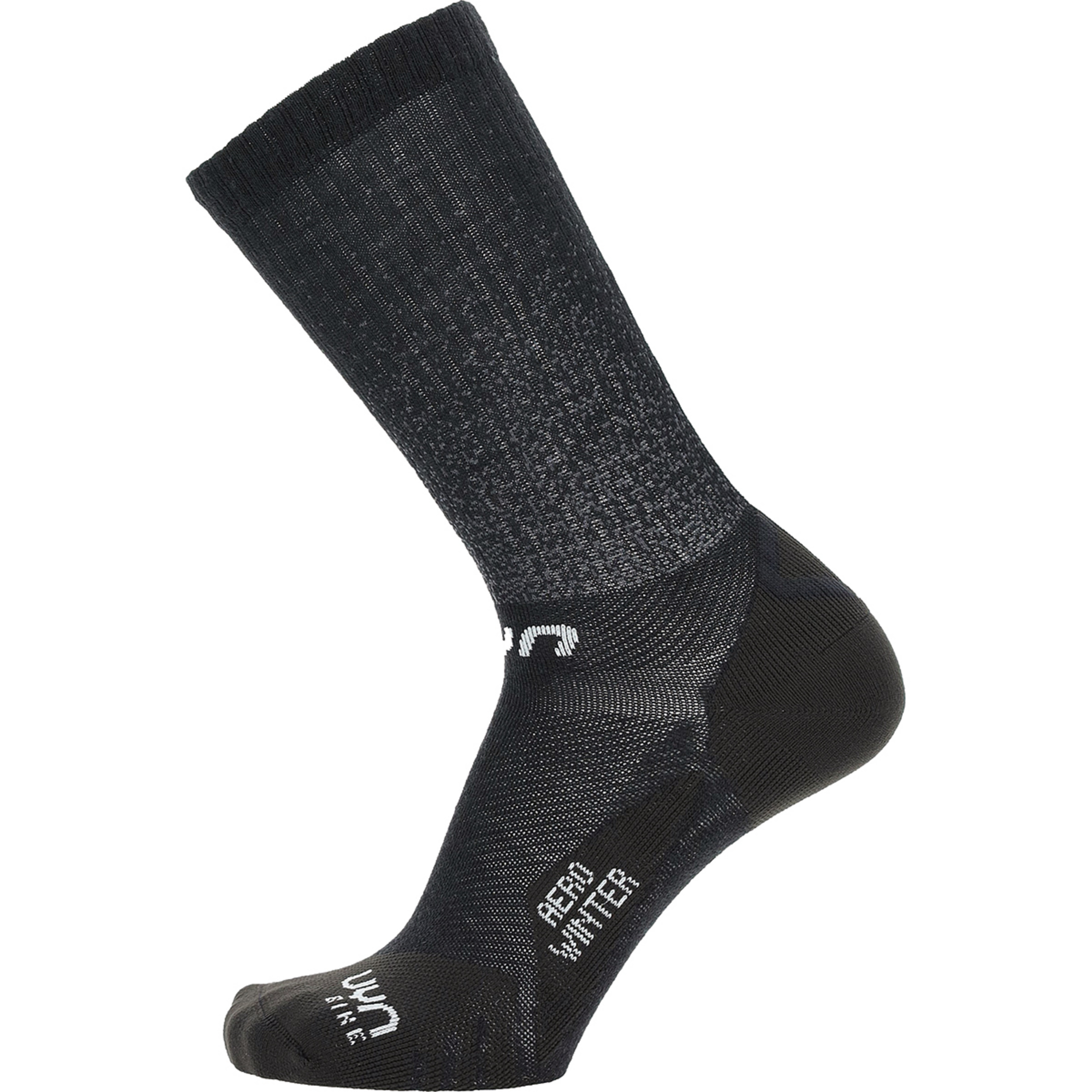 Uyn Cycling Aero Winter Damen Fahrradsocken schwarz Größe 39 Rennrad | Mountainbike | Gravel Kompressionseffekt Merinowolle