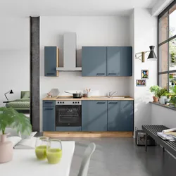 Küchenleerblock Easytouch Low o. Geräte Blau