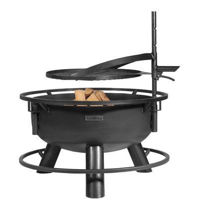 Feuerschale COOKKING "Bandito", schwarz, H:110cm Ø:94cm, Stahl, Feuerkörbe, 80x53 cm
