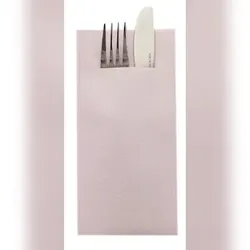 Airlaid Besteckservietten Altrosa, 40 x 40 cm, 75 Stück - Mank