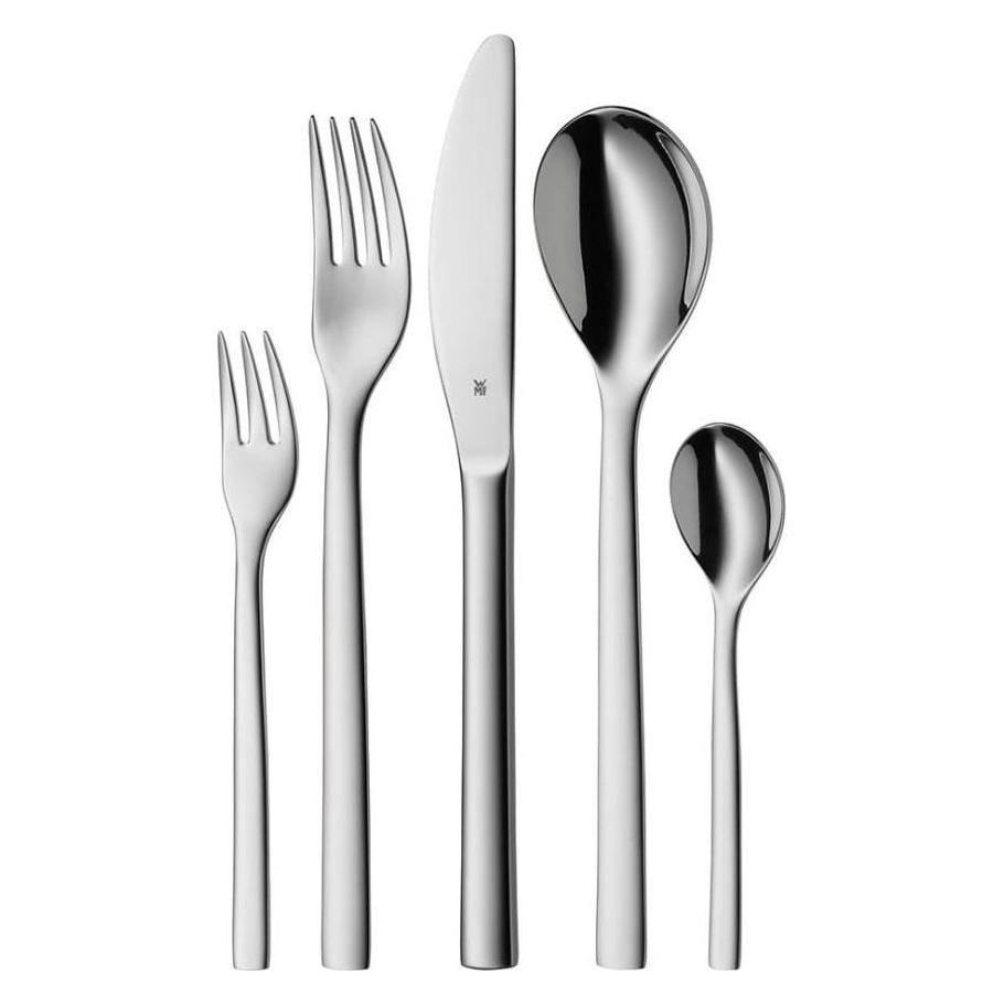 WMF Besteck Besteckset 6 Personen Atria 30tlg Monobloc-Messer Edelstahl poliert (30 Stk., Besteck Set) (12.7691.6040)