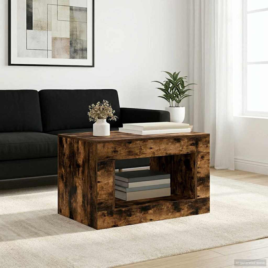 Brayden Studio Coffee Table Smoked Oak/Smoked Oak/Smoked Oak 50cm H X 80.5cm W X 50cm D