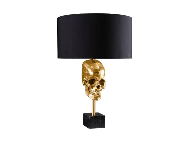 Design Tischlampe „Skrull“ Marmor Gold Invicta Interiors