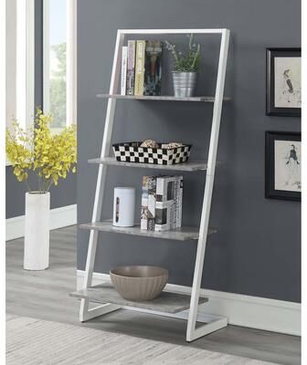 Convenience Concepts Graystone Ladder Bookshelf