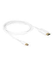 Delock Videokabel DisplayPort / HDMI Mini M bis M 2 m weiß (83707)
